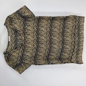 SUPRANO Woman XS Cream and Black pull over blouse